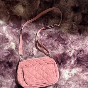 Vera Bradley Pink Quilted Crossbody Bag
